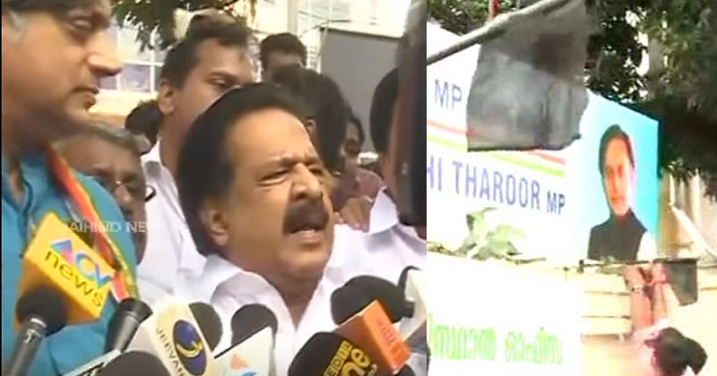 പരാമർശത്തിൽ ഉറച്ച് നിൽക്കുന്നെന്ന് ശശി തരൂർ; പൂര്‍ണ പിന്തുണയെന്ന് രമേശ് ചെന്നിത്തല