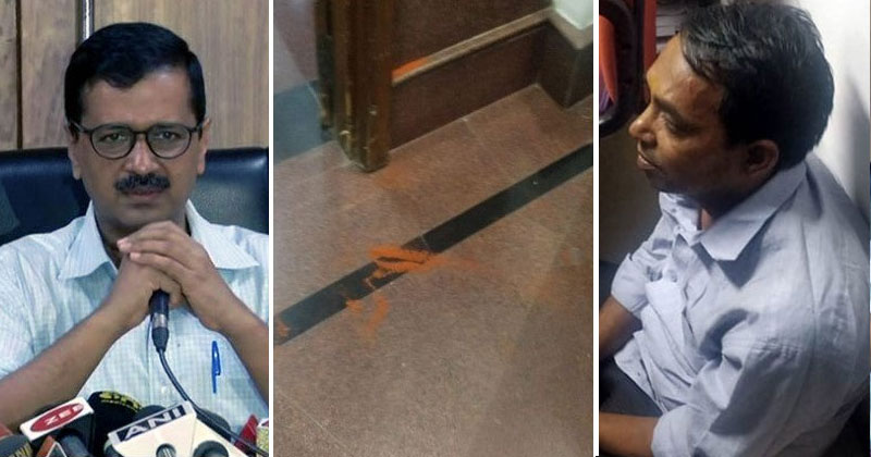 അരവിന്ദ് കെജ്രിവാളിന് നേരെ ആക്രമണം അക്രമി പിടിയിൽ