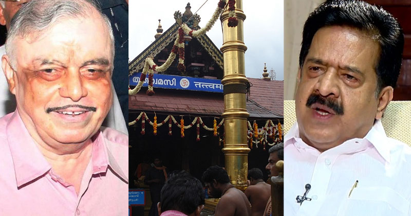 ശബരിമലയില്‍ 144 പിന്‍വലിക്കുന്നതിന്  ഇടപെടണം : രമേശ് ചെന്നിത്തല ഗവര്‍ണര്‍ക്ക് നിവേദനം നല്‍കി