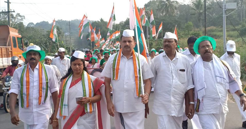 കെ മുരളീധരന്‍ നയിക്കുന്ന പ്രചാരണ പദയാത്ര കൊല്ലം ജില്ലയിലെ പര്യടനം പൂര്‍ത്തിയാക്കി