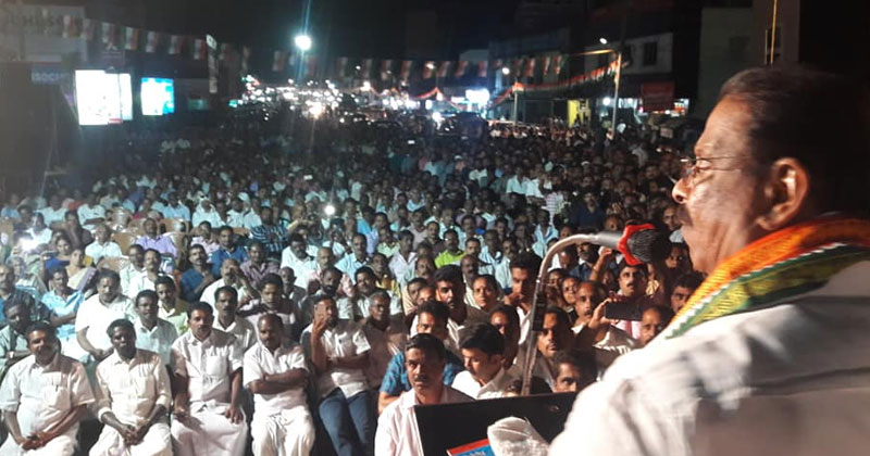 കെ.സുധാകരൻ നയിക്കുന്ന വിശ്വാസ സംരക്ഷണയാത്ര വയനാട് ജില്ലയിൽ