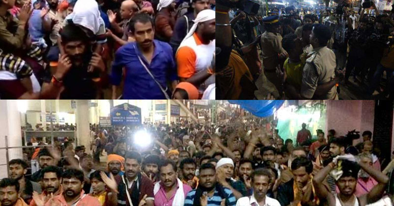 സന്നിധാനത്ത് പ്രതിഷേധിച്ച് അറസ്റ്റിലായ 68 പേരും 14 ദിവസത്തേയ്ക്ക് റിമാന്‍റില്‍