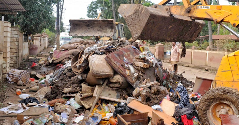 പ്രളയശേഷം 100 ദിനം:  വെല്ലുവിളിയായി മാലിന്യ നിർമാർജനം