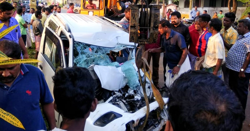 കൊല്ലം-തേനി ദേശീയപാത അപകടത്തില്‍ ഒരാള്‍ മരിച്ചു