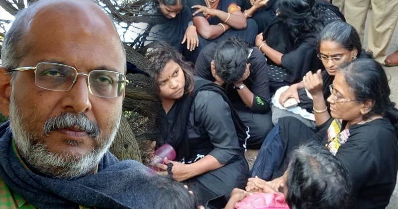 'മനിതികള്‍ ജീവനും കൊണ്ടോടുന്നത് കാണുമ്പോള്‍ കരുണാകരന്റെ മഹത്വം തിരിച്ചറിയുന്നു'