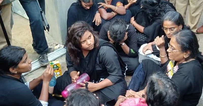 മനിതി വനിതാസംഘത്തെ തടഞ്ഞ 11 പേര്‍ കസ്റ്റഡിയില്‍