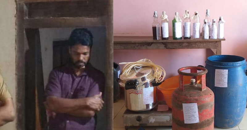 വനിതാ മതിലിന്‍റെ പ്രധാന സംഘാടകന്‍ ചാരായം വാറ്റിന് പിടിയില്‍