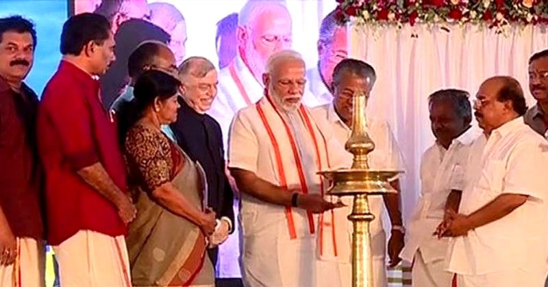കൊല്ലം ബൈപാസ് പ്രധാനമന്ത്രി നാടിന് സമര്‍പ്പിച്ചു
