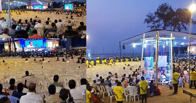 ആളൊഴിഞ്ഞ കസേരകള്‍ക്ക് മുന്നില്‍ മുഖ്യമന്ത്രിയുടെ 'ആയിരം ദിനാഘോഷം'