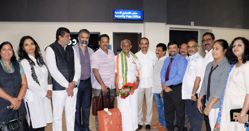ലോക കേരളസഭയില്‍ പങ്കെടുക്കാനായി കെ.സി ജോസഫ് എം.എല്‍.എ ദുബായില്‍