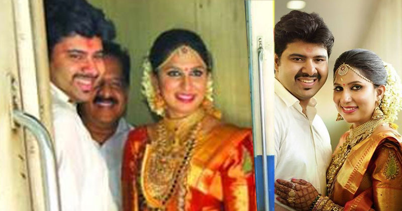 കല്യാണവേഷത്തിൽ രോഹിത്തും വധുവും ട്രെയിനിൽ; ആശംസയേകി യാത്രക്കാർ