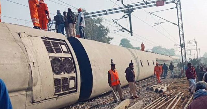 ബിഹാറില്‍ ട്രെയിന്‍ പാളം തെറ്റി 7 മരണം; നിരവധി പേര്‍ക്ക് പരിക്ക്