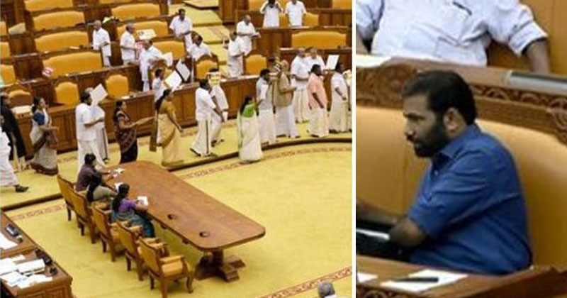 'ടി വി രാജേഷ് കൊലക്കേസ് പ്രതി', ഷുക്കൂര്‍ വധക്കേസില്‍ സഭയില്‍ പ്രതിപക്ഷ ബഹളം