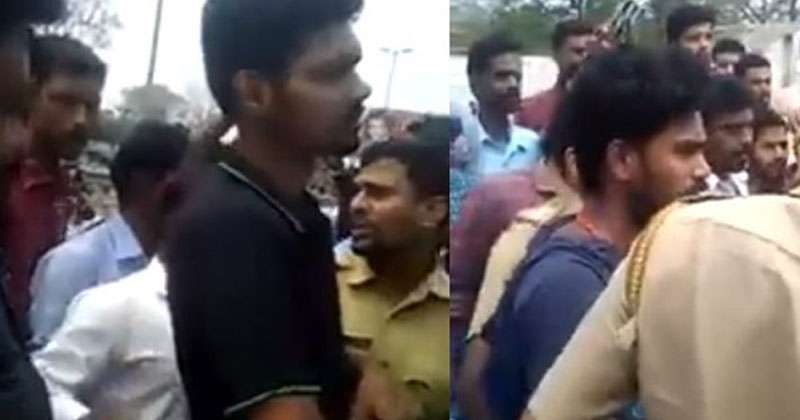 ആര്‍.എസ്.എസ് പ്രവര്‍ത്തകര്‍ കഞ്ചാവുമായി പിടിയില്‍: രാഖി കണ്ടതോടെ അത് പൊട്ടിക്കാന്‍ മറ്റൊരു സംഘപ്രവര്‍ത്തകന്‍; വീഡിയോ വൈറല്‍