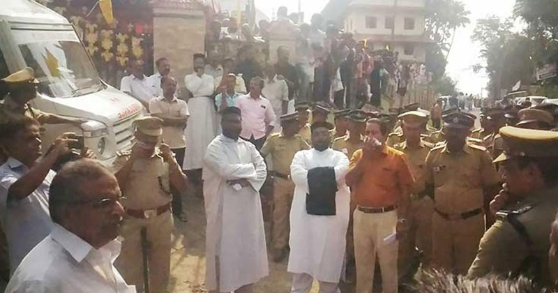 നാഗഞ്ചേരി പള്ളി തര്‍ക്കം : ഓർത്തഡോക്‌സ് സംഘത്തെ യാക്കോബായ വിഭാഗം തടഞ്ഞു