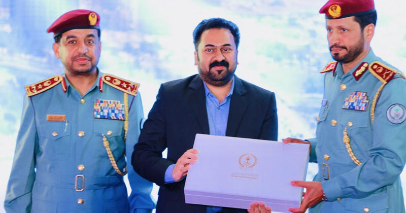 ജയ്ഹിന്ദ് ടിവിയ്ക്ക്  ഷാര്‍ജ പൊലീസിന്‍റെ ആദരം