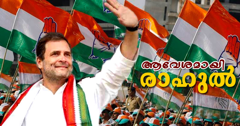 അണികളില്‍ ആവേശം വിതറി രാഹുല്‍ ഗാന്ധി കേരളത്തില്‍