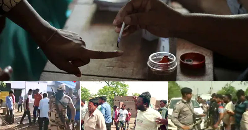 നാലാം ഘട്ട വോട്ടെടുപ്പ് പുരോഗമിക്കുന്നു ; ബംഗാളില്‍ സംഘര്‍ഷം; കശ്മീരില്‍ കല്ലേറ്