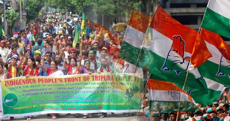 ത്രിപുരയില്‍ ബി.ജെ.പിക്ക് കനത്ത തിരിച്ചടി; ഐ.പി.എഫ്.ടി പ്രവര്‍ത്തകര്‍ കൂട്ടത്തോടെ കോണ്‍ഗ്രസിലേക്ക്
