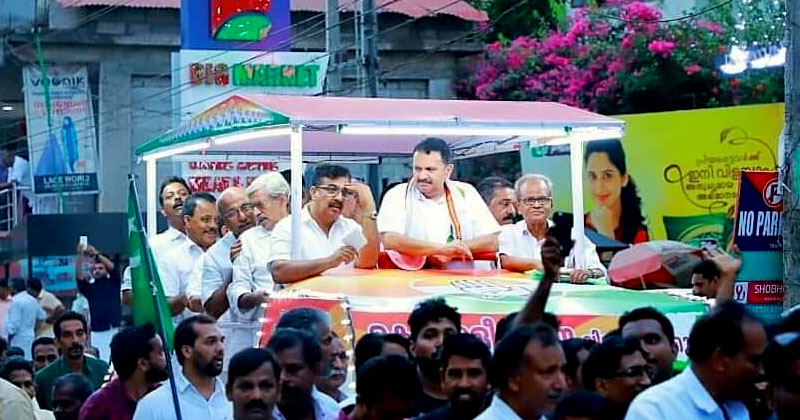 പ്രചാരണത്തിരക്കില്‍ കെ മുരളീധരന്‍; ആവേശോജ്വല സ്വീകരണം
