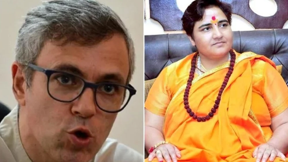 'ജയിലില്‍ കിടക്കാന്‍ ആരോഗ്യമില്ലാത്ത സാധ്വി എങ്ങനെ തെരഞ്ഞെടുപ്പില്‍ മത്സരിക്കും; ബി.ജെ.പിയുടേത് നിയമ വ്യവസ്ഥയോടുള്ള വെല്ലുവിളി': ഒമര്‍ അബ്ദുള്ള