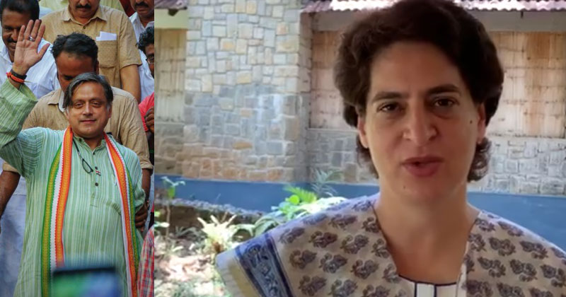 തിരുവനന്തപുരത്തെ സഹോദരങ്ങളോട് പ്രിയങ്കഗാന്ധിയുടെ സന്ദേശം; ശശിതരൂരിന്റെ സാന്നിദ്ധ്യം പാര്‍ലമെന്റില്‍ അനിവാര്യം