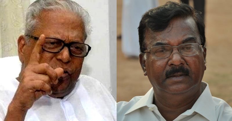 " മലര്‍ന്നു കിടന്ന് തുപ്പുന്നവര്‍ക്കറിയില്ല, ആരുടെ മുഖത്തേക്കാണവര്‍ തുപ്പുന്നതെന്ന്" : സി. ദിവാകരന്‍റെ വിമര്‍ശനങ്ങള്‍ക്ക് മറുപടിയുമായി വി.എസ്