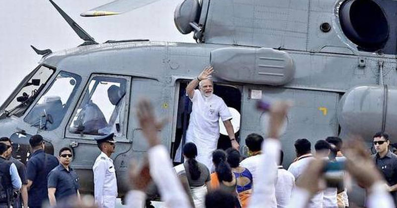 വ്യോമസേനാ ഹെലികോപ്റ്ററില്‍ മോദിയുടെ 128 അനൗദ്യോഗിക യാത്രകള്‍; ചെലവ് 89 ലക്ഷം; രാഷ്ട്രീയ യാത്രകളും സര്‍ക്കാര്‍ ചെലവില്‍; ചട്ടലംഘനമെന്ന് പരാതി