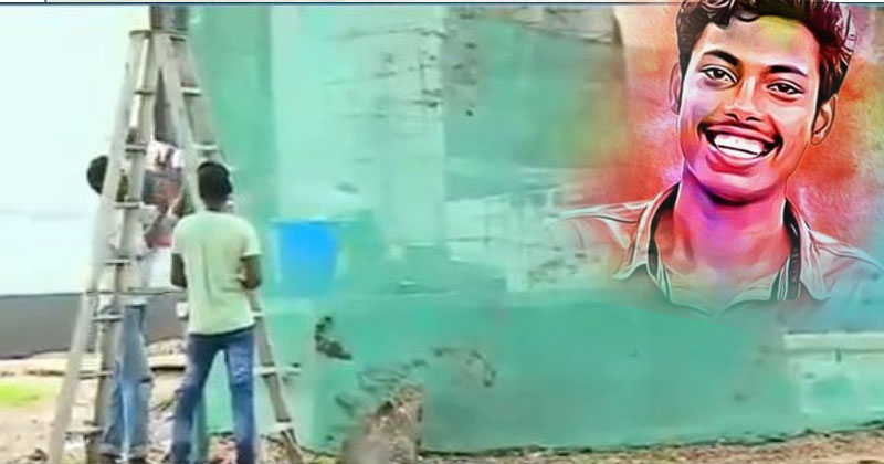 എറണാകുളം മഹാരാജാസ് കോളജിൽ  അഭിമന്യുവിനായി അനധികൃത സ്മാരകം; പ്രതിഷേധം ശക്തം