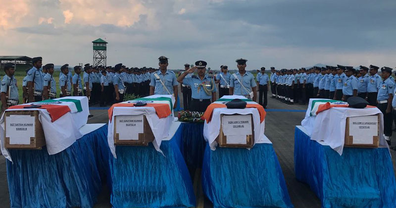 വ്യോമസേന വിമാനം തകർന്ന സംഭവത്തില്‍ അന്വേഷണത്തിന് ഉത്തരവ്;  മരിച്ച 13 പേരുടെയും മൃതദേഹം നാട്ടിലെത്തിക്കാൻ നടപടി തുടങ്ങി