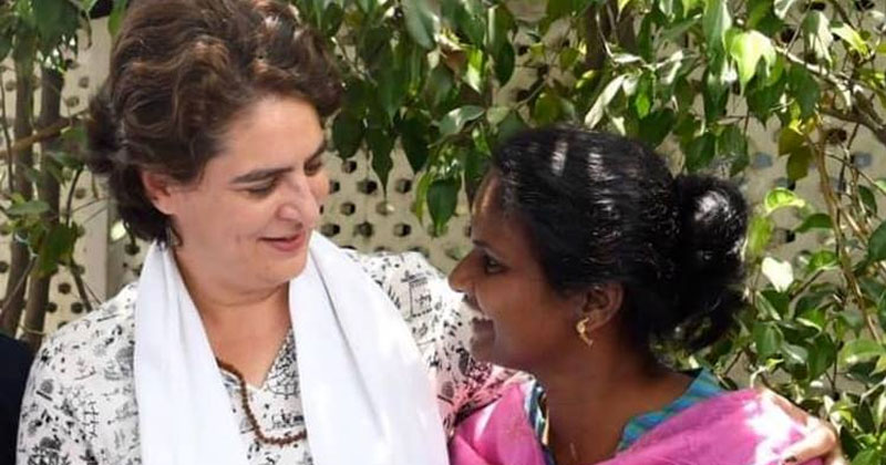 Priyanka Gandhi and Ramya Haridas