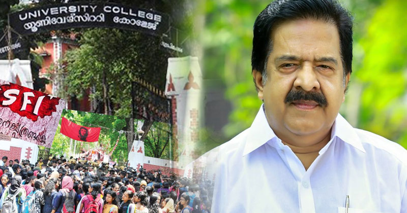 എസ്.എഫ്.ഐയെ ഗുണ്ടാസംഘമാക്കി മാറ്റിയത് സി.പി.എം നേതാക്കള്‍: രമേശ് ചെന്നിത്തല