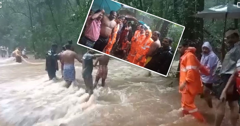 കണ്ണൂരിലെ മലയോര മേഖലയിലും കനത്ത മഴ; 2 കുടുംബങ്ങളെ രക്ഷപ്പെടുത്തിയത് അതിസാഹസികമായി