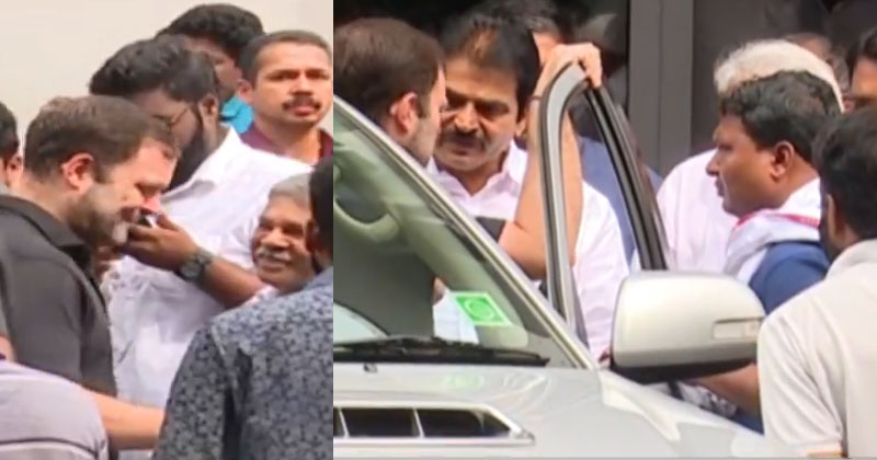 പ്രളയ ബാധിത പ്രദേശങ്ങൾ സന്ദർശിച്ച ശേഷം രാഹുൽ ഗാന്ധി ഡൽഹിക്ക് മടങ്ങി
