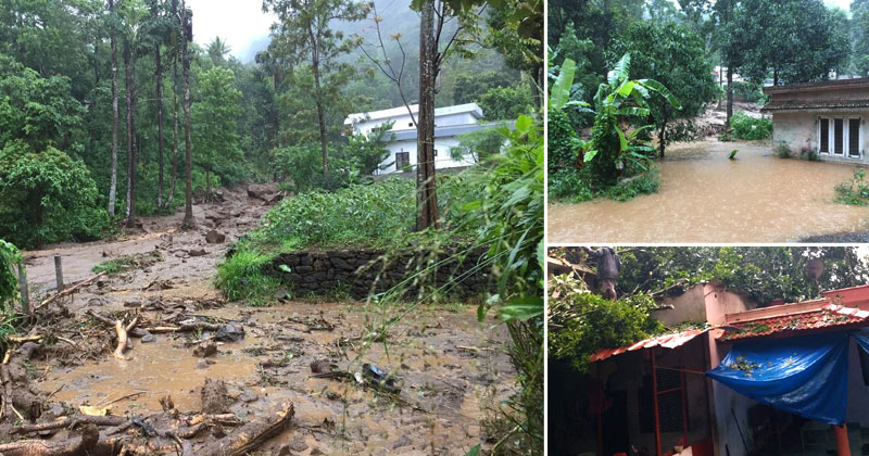 കലിതുള്ളി പേമാരി; ഉരുള്‍പൊട്ടല്‍, വെള്ളപ്പൊക്കം, 22 മരണം, ഇന്ന് മാത്രം 13 മരണം