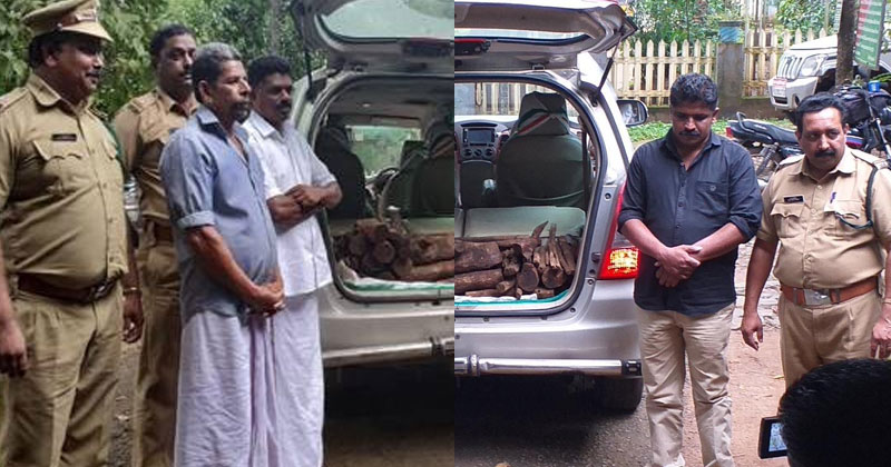 ചന്ദനക്കടത്ത്; സി.പി.എം നേതാവുള്‍പ്പെടെ മൂന്നുപേര്‍ പിടിയില്‍
