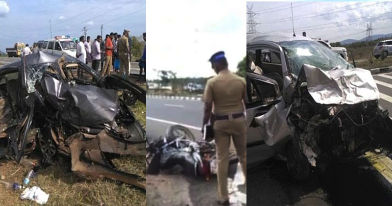 തമിഴ്‌നാട്ടിൽ വാഹനാപകടത്തിൽ 4 മലയാളികൾ അടക്കം അഞ്ച് പേർ മരിച്ചു