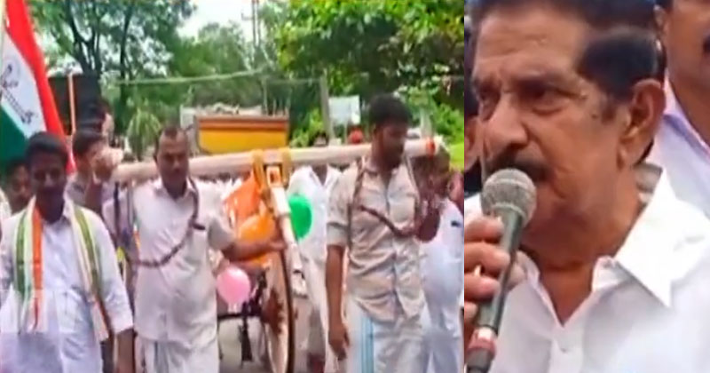 അട്ടപ്പാടി ചുരം റോഡിലെ യാത്ര ദുരിതത്തിന് പരിഹാരം ആവശ്യപ്പെട്ട് കോണ്‍ഗ്രസ് പ്രതിഷേധം