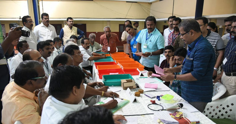 പാലാ ജനവിധി : വോട്ടെണ്ണൽ പുരോഗമിക്കുന്നു