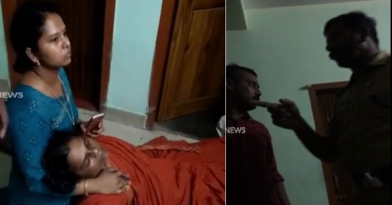 അര്‍ധരാത്രിയില്‍ വീടുകയറി പോലീസ് അതിക്രമം; ക്യാന്‍സര്‍ രോഗി കുഴഞ്ഞുവീഴുന്നതും ദൃശ്യങ്ങളില്‍ | VIDEO