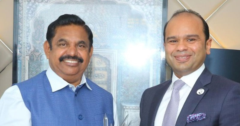 യുവ മലയാളി വ്യവസായി അദീബ് അഹമ്മദ് ദുബായില്‍ തമിഴ്‌നാട് മുഖ്യമന്ത്രിയുമായി കൂടിക്കാഴ്ച നടത്തി