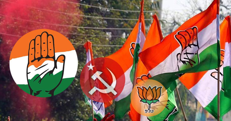 അഞ്ച് മണ്ഡലങ്ങളിലെ ജനവിധി നാളെ ; ആത്മവിശ്വാസത്തില്‍ മുന്നണികള്‍