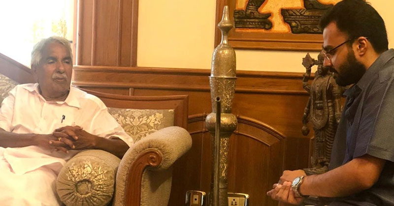 സി.കെ മേനോന്‍റെ കുടുംബാംഗങ്ങളെ ഉമ്മൻ ചാണ്ടി സന്ദർശിച്ചു