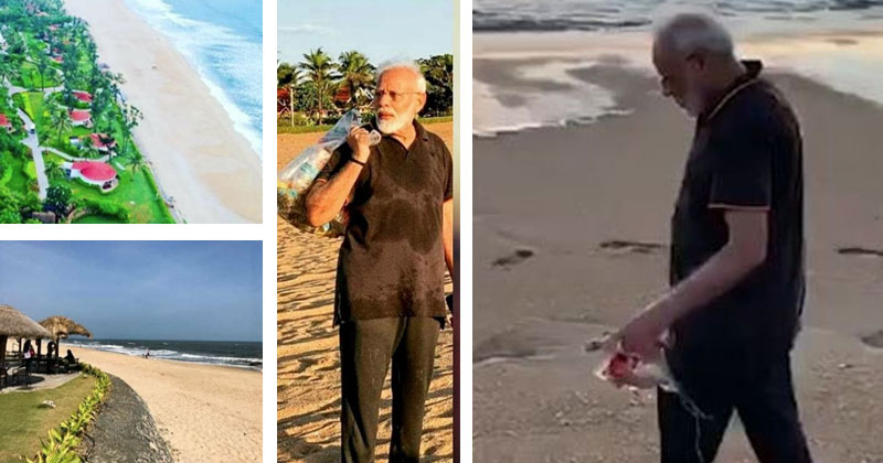 അത് അങ്ങനൊരു നാടകം!!! മോദി 'വൃത്തിയാക്കിയത്' ഷൂട്ടിങിനുവേണ്ടി മാത്രം; സ്വകാര്യ ഹോട്ടല്‍ സംരക്ഷിക്കുന്ന തീരത്ത് പ്ലാസ്റ്റിക് നിക്ഷേപിച്ചത് മോദിക്കുവേണ്ടി