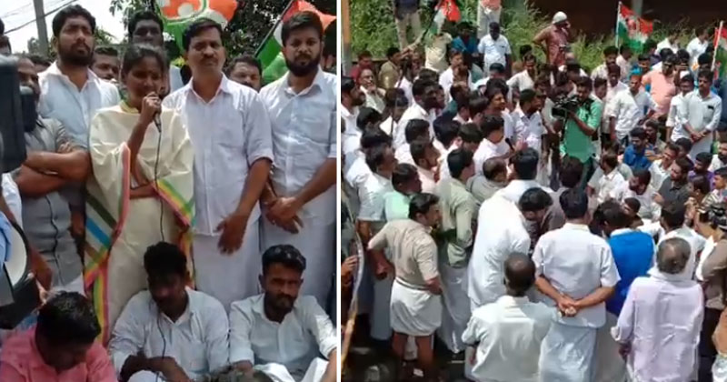വാളയാർ കേസ് : പാലക്കാട് എസ്.പി ഓഫീസിലേക്ക് യൂത്ത് കോൺഗ്രസിന്‍റെ പ്രതിഷേധ പ്രകടനം