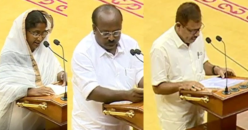 ഉപതെരഞ്ഞെടുപ്പിൽ വിജയിച്ച പുതിയ അഞ്ച് എംഎൽഎമാരും സത്യപ്രതിജ്ഞ ചെയ്തു