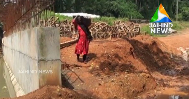 ജനത്തെ വലച്ച് അപ്രോച്ച് റോഡ് നിർമാണം അനിശ്ചിതമായി നീളുന്നു