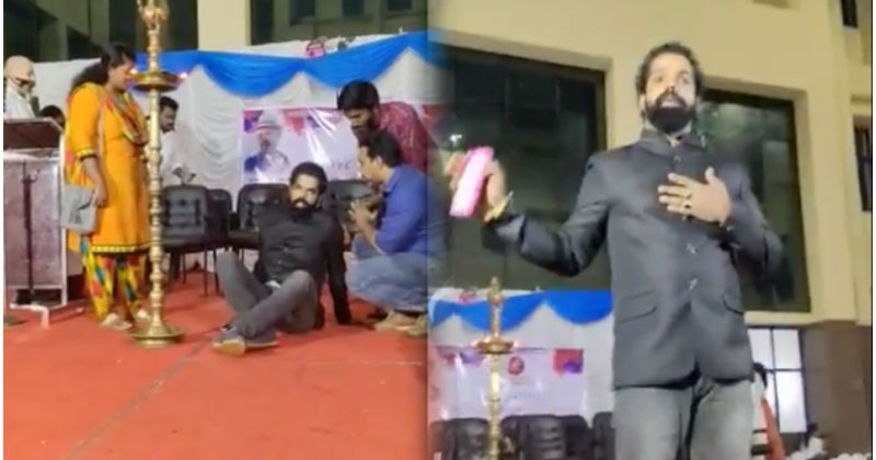 മതമല്ല, എരിയുന്ന വയറിന്റെ തീയാണ് പ്രശ്നം': ബിനീഷ് ബാസ്റ്റ്യനെ വിളിച്ചുവരുത്തി അപമാനിച്ച് കോളേജ് അധികൃതരും എസ്.എഫ്.ഐ യൂണിയനും; പ്രതിഷേധം ശക്തം