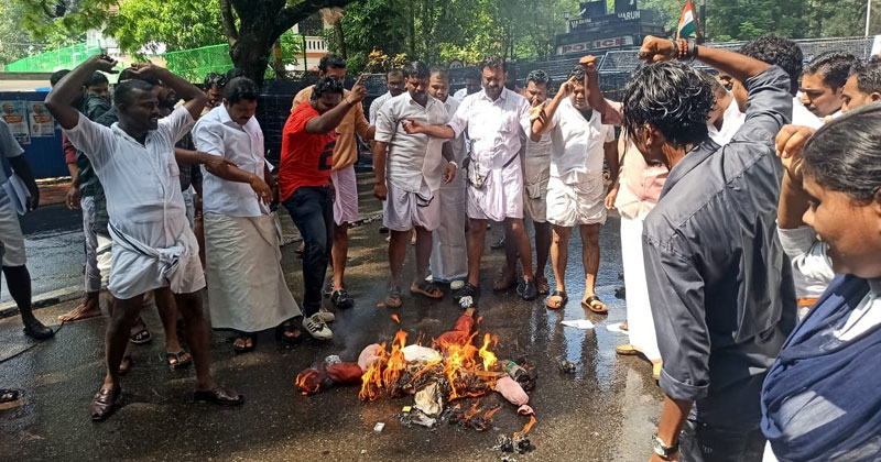 ദേശീയ അധ്യക്ഷനെതിരായ പൊലീസ് അതിക്രമം : യൂത്ത് കോണ്‍ഗ്രസ് രാജ്ഭവനിലേക്ക് പ്രതിഷേധ‍ മാർച്ച് നടത്തി