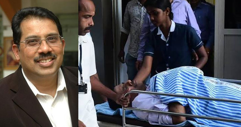 മുത്തൂറ്റ് ഫിനാൻസ് എംഡിയുടെ കാറിന് നേരെ കല്ലേറ്; എംഡി ജോർജ്ജ് അലക്‌സാണ്ടർ പരിക്കുകളോടെ ആശുപത്രിയിൽ